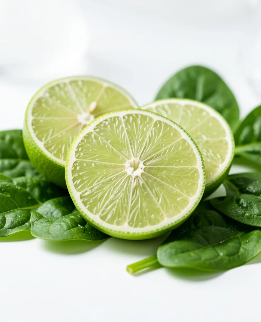 Ingredientes frescos sobre superficie clara